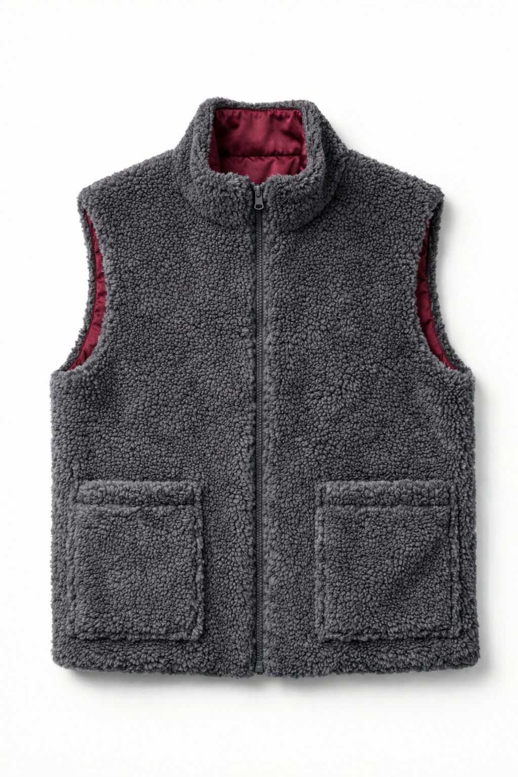 Woolen Unisex Vest - Dark grey
