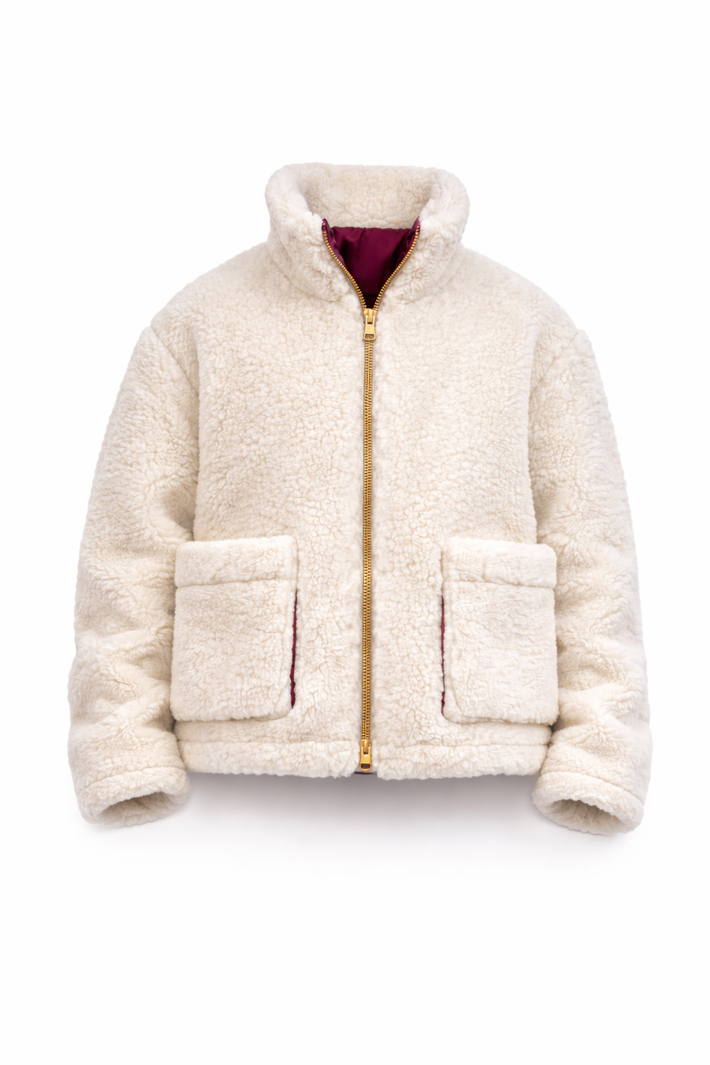 Men's Oversized Wool Jacket - White