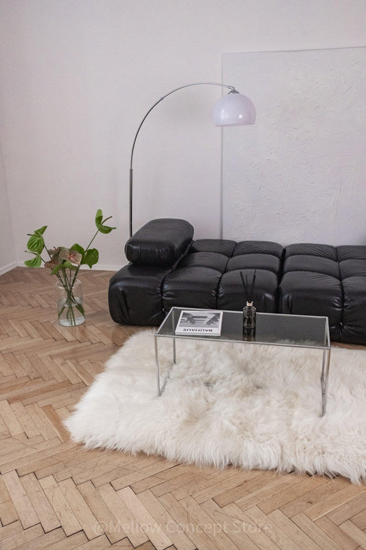 Natural Sheepskin Ivory Carpet - Rectangle - MellowConceptStore