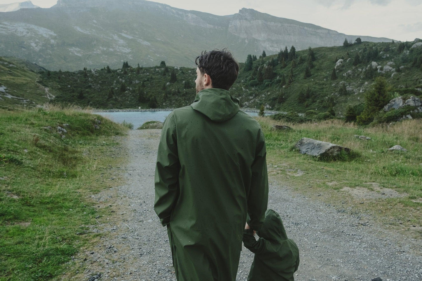 Waterproof Coat with Wool - Khaki - MellowConceptStore
