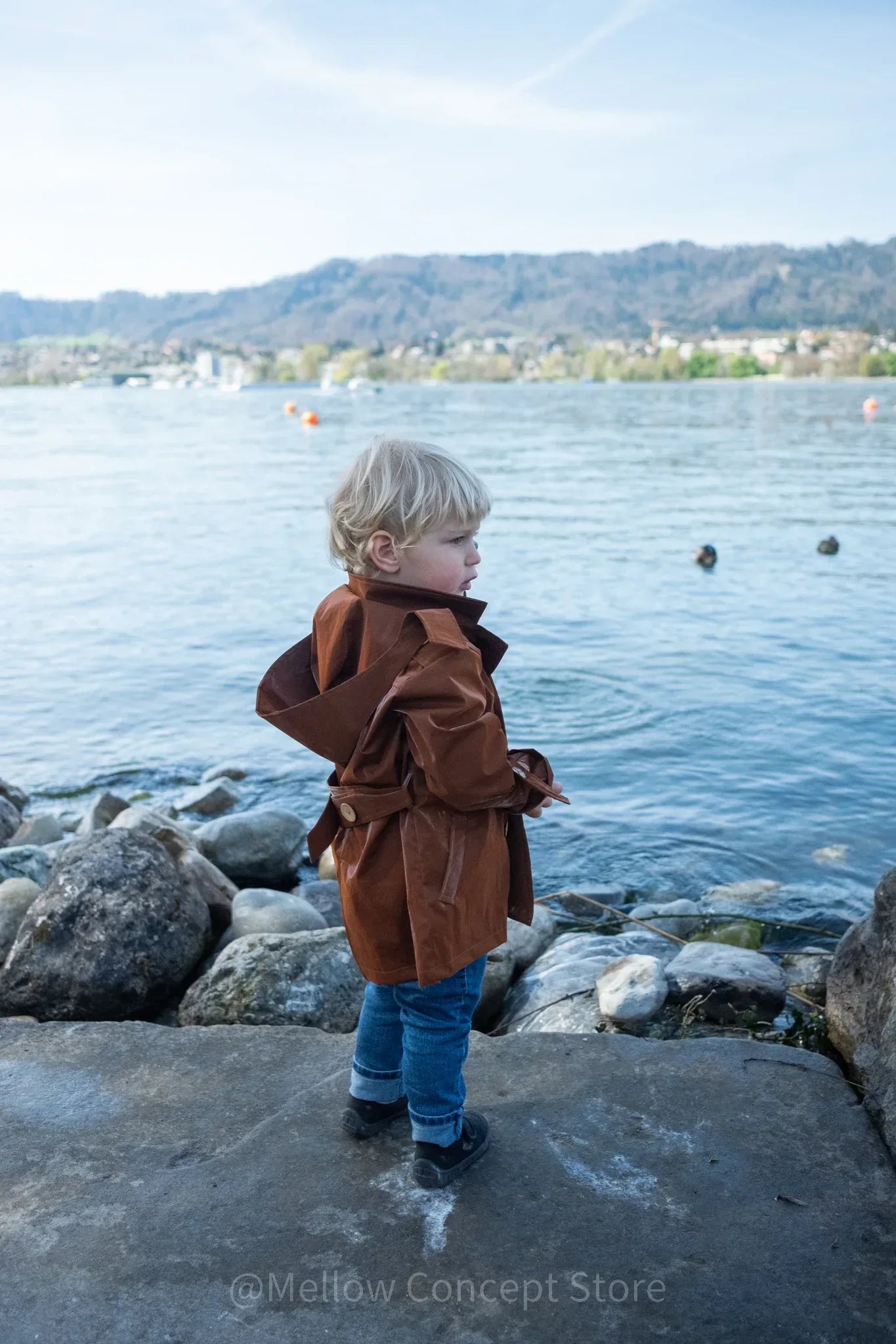 Kid's Trench Coat - Brown - Cotton - MellowConceptStore