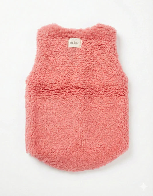 Baby/Kid Virgin Wool Vest - Pink - MellowConceptStore