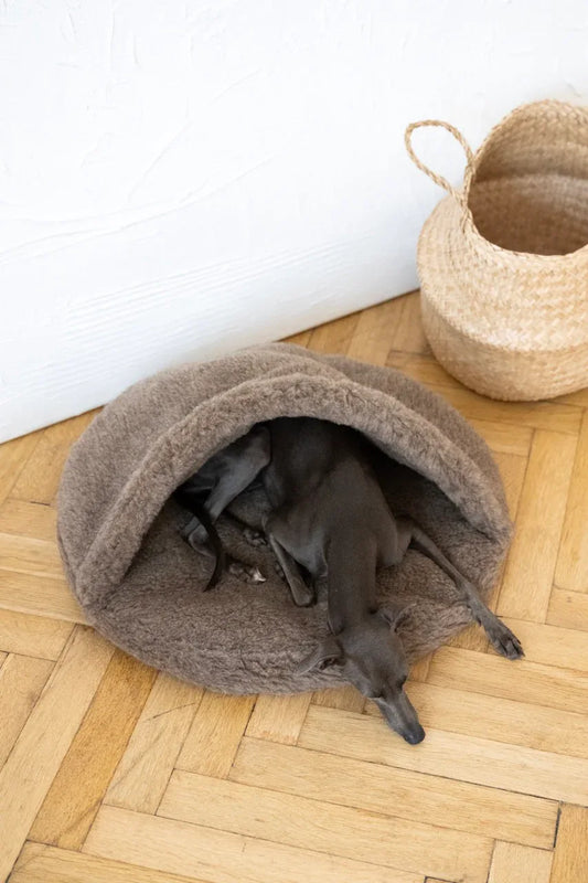 Natural Wool Pet Cave - Beige - MellowConceptStore