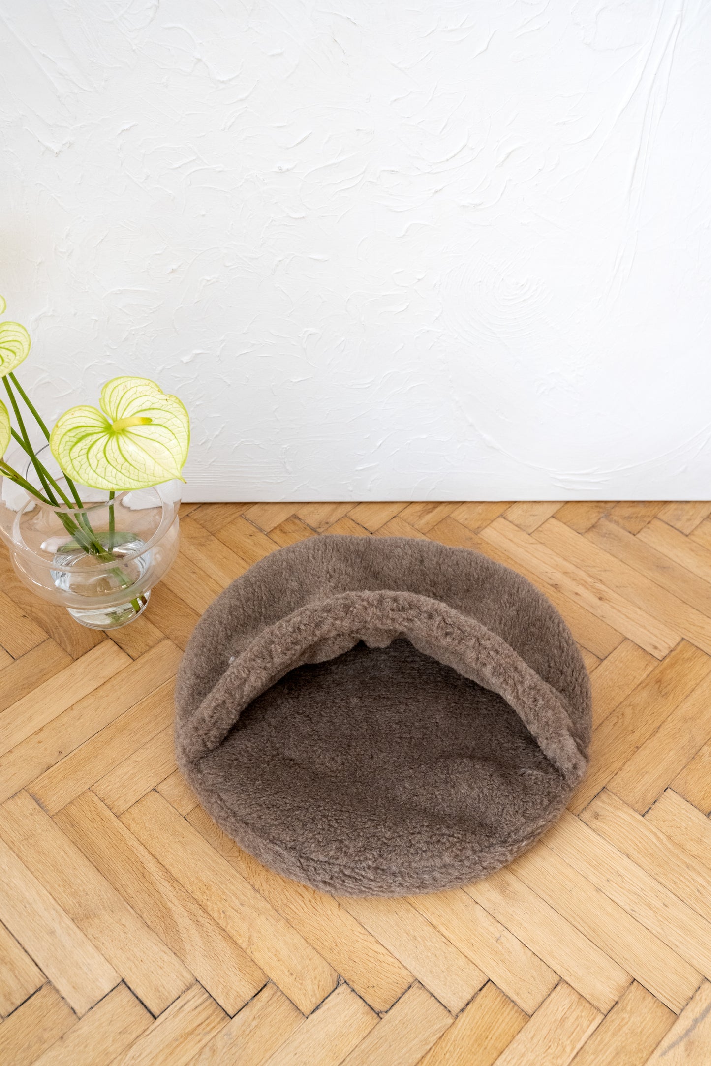 Natural Wool Pet Cave Beige