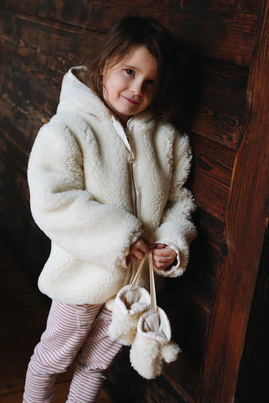 Polar Bear Woolen Baby Gloves - MellowConceptStore