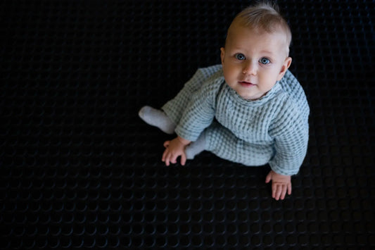Linen Baby/Kid Clothing Set - Blue - MellowConceptStore