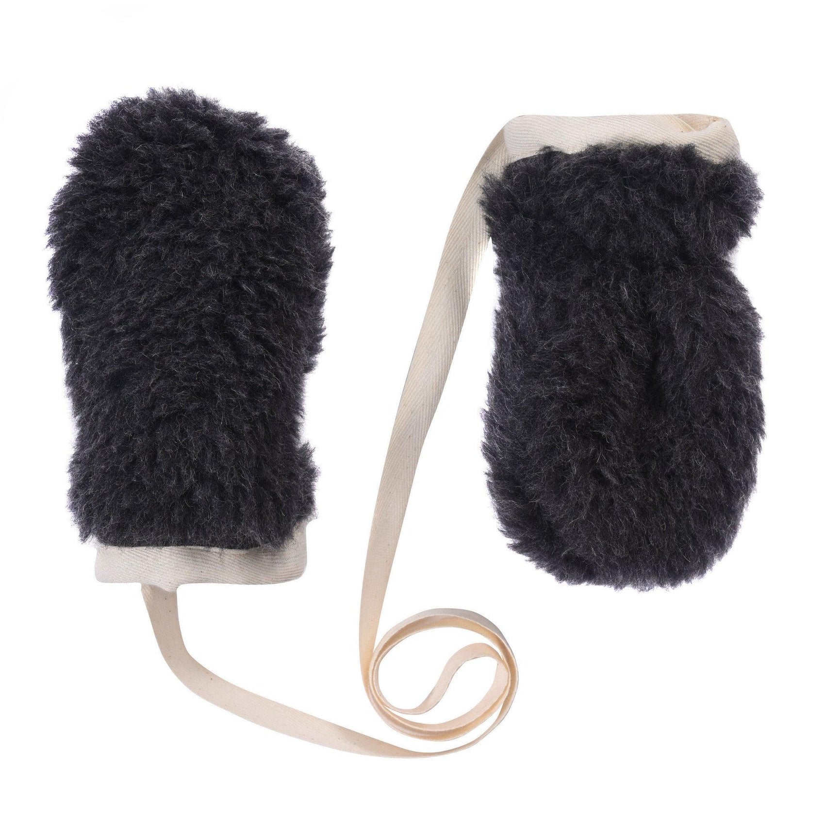 Black Bear Woolen Baby Gloves - MellowConceptStore