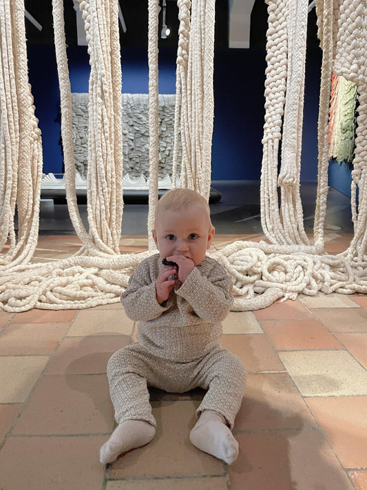 Linen Baby/Kid Clothing Set - Beige - MellowConceptStore