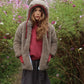 Baby/Kid Jacket in Teddy Wool - Melange Brown - MellowConceptStore