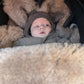 Black Natural Sheepskin Stroller Sleeping Bag - MellowConceptStore