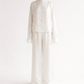 Silk/Linen Clothing Set - White