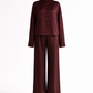 Silk/Cotton Clothing Set - Burgundy