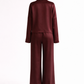 Silk/Cotton Clothing Set - Burgundy