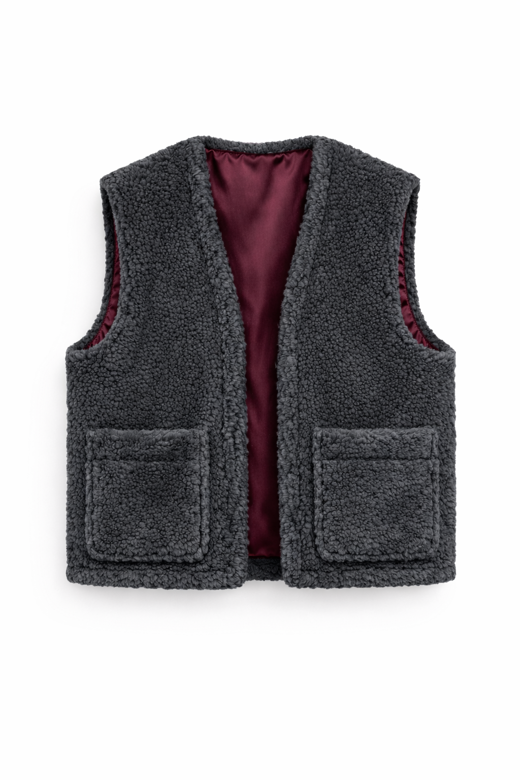 Woolen Woman's Vest - Charcoal