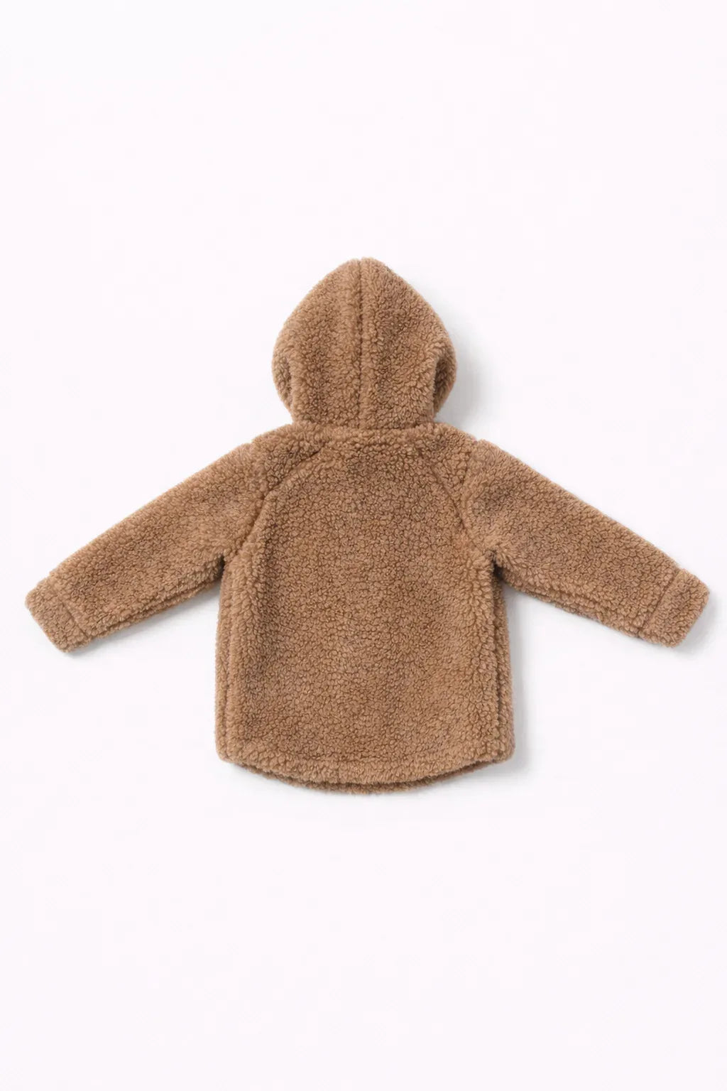 Baby/Kid Jacket in Teddy Wool - Melange Brown - MellowConceptStore