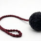 Wool Pom Tug Toy - Black - MellowConceptStore