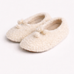 Adult Natural Wool Slippers - White