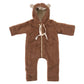 Baby/Kid Virgin Wool Overall - Brown - MellowConceptStore