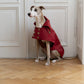 Water-repellent Dog Trench Coat - Burgundy Red - MellowConceptStore