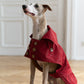Water-repellent Dog Trench Coat - Burgundy Red - MellowConceptStore