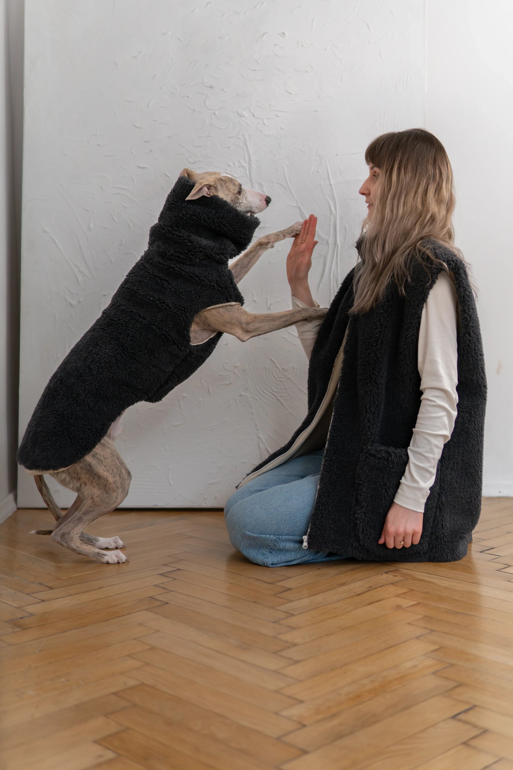 Woolen Dog Vest - Charcoal - MellowConceptStore