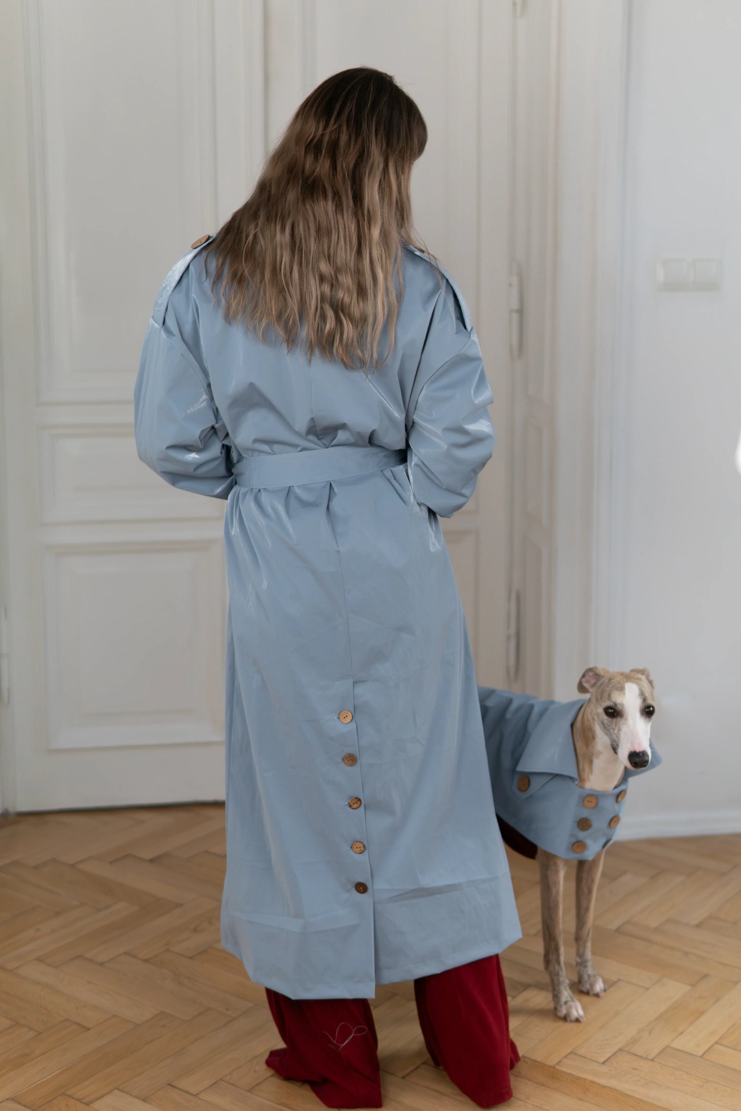 Water-repellent Dog Trench Coat - Chocolate Brown - MellowConceptStore