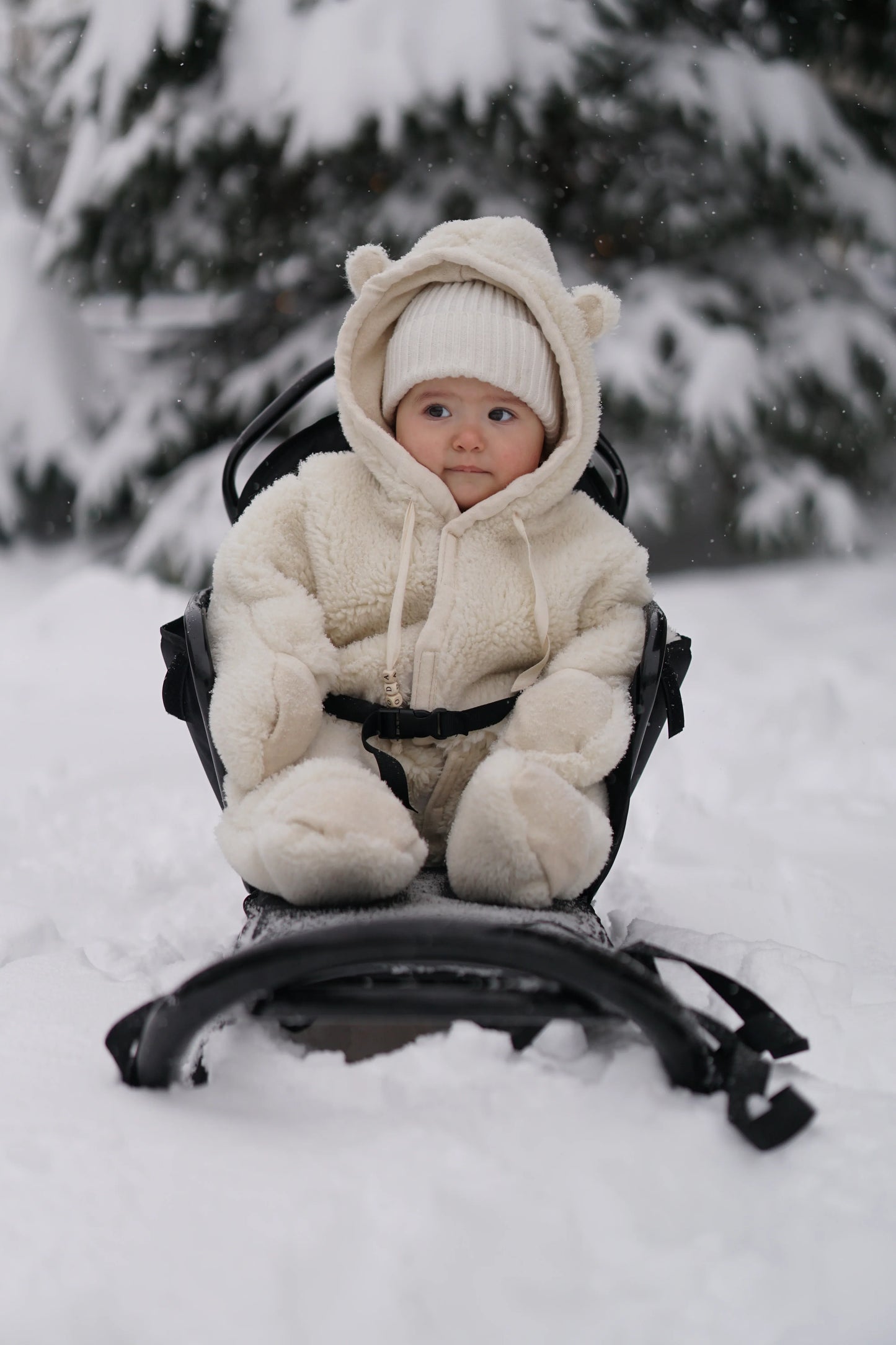 Baby/Kid Virgin Wool Overall - White - MellowConceptStore