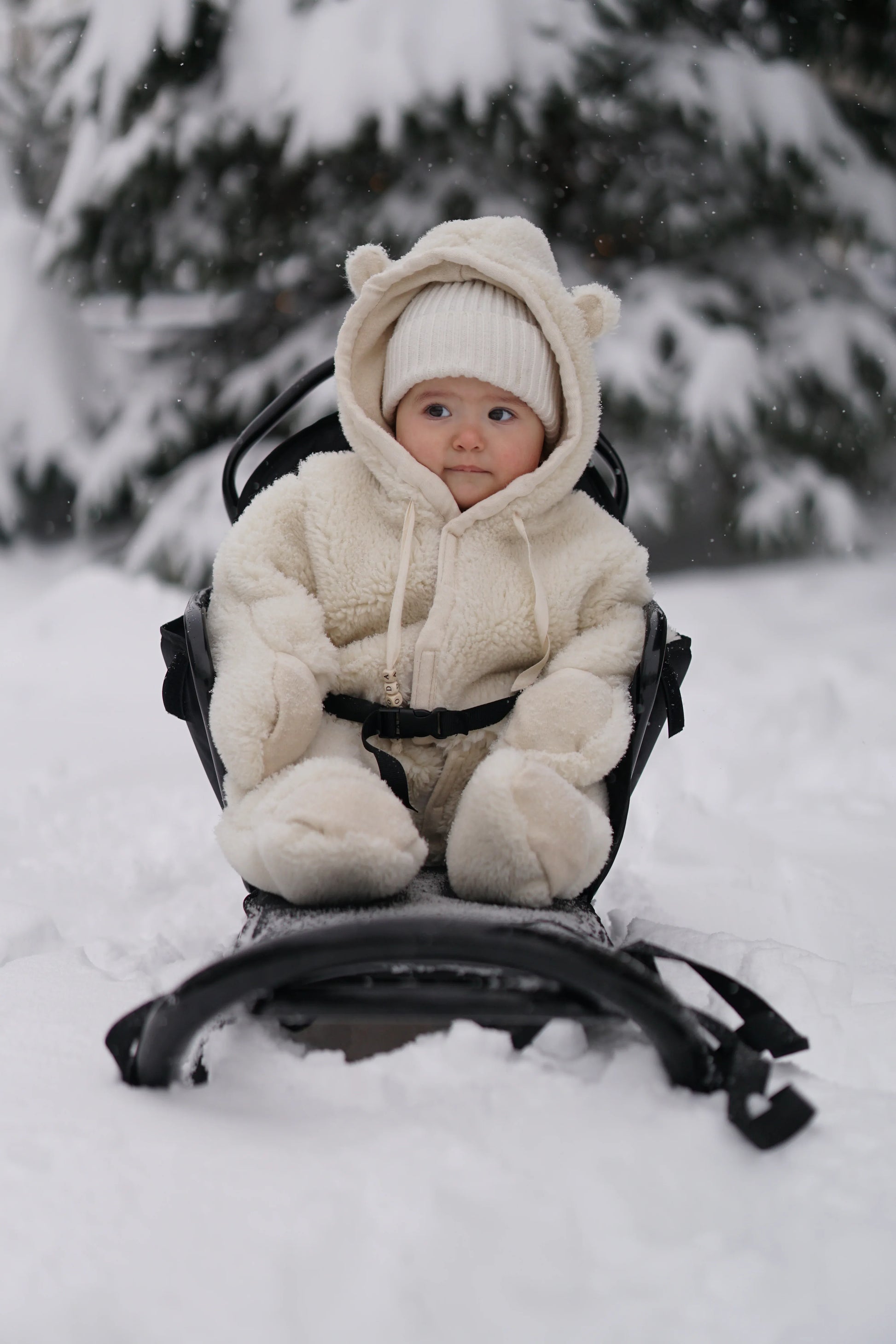 Baby/Kid Virgin Wool Overall - White - MellowConceptStore