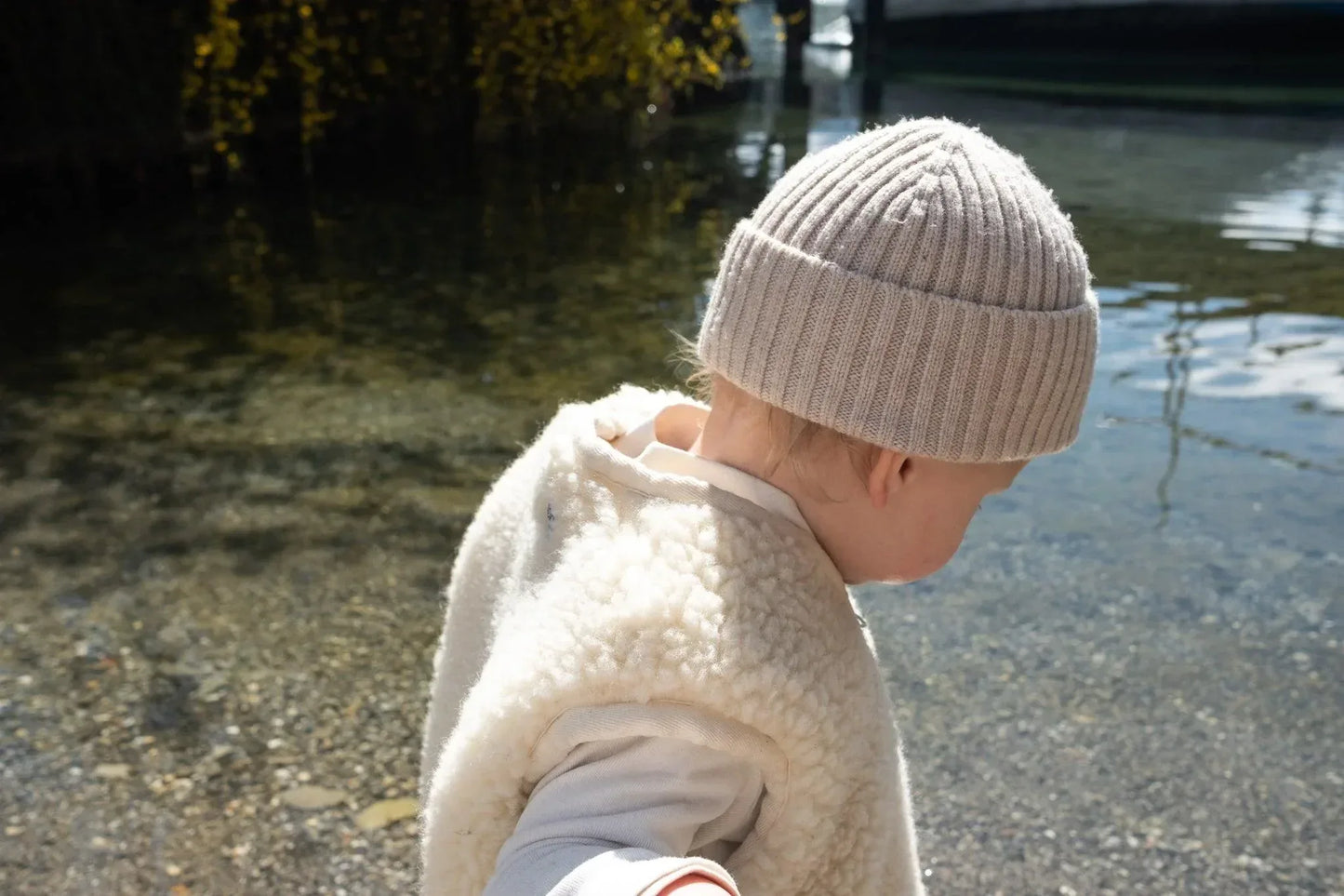 Baby/Kid Virgin Wool Vest - White/Red - MellowConceptStore