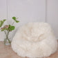 Natural Sheepskin Beanbag - White - MellowConceptStore