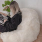 Natural Sheepskin Beanbag - White - MellowConceptStore