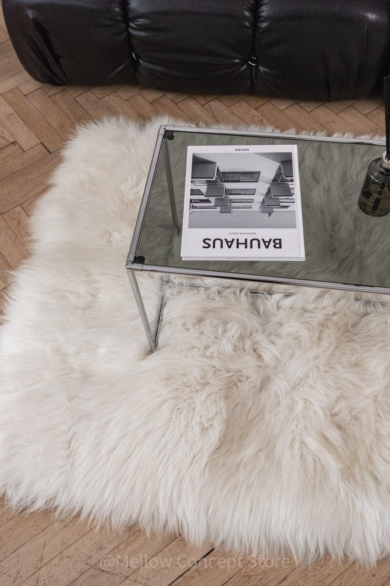 Natural Sheepskin Ivory Carpet - Rectangle - MellowConceptStore