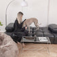 Natural Sheepskin Beanbag - Greige - MellowConceptStore