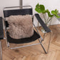 Square Natural Sheepskin Pillow - Greige - MellowConceptStore