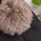 Round Natural Sheepskin Pillow - Greige - MellowConceptStore