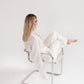 Silk/Linen Clothing Set - White