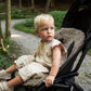 Greige Natural Sheepskin Stroller Liner