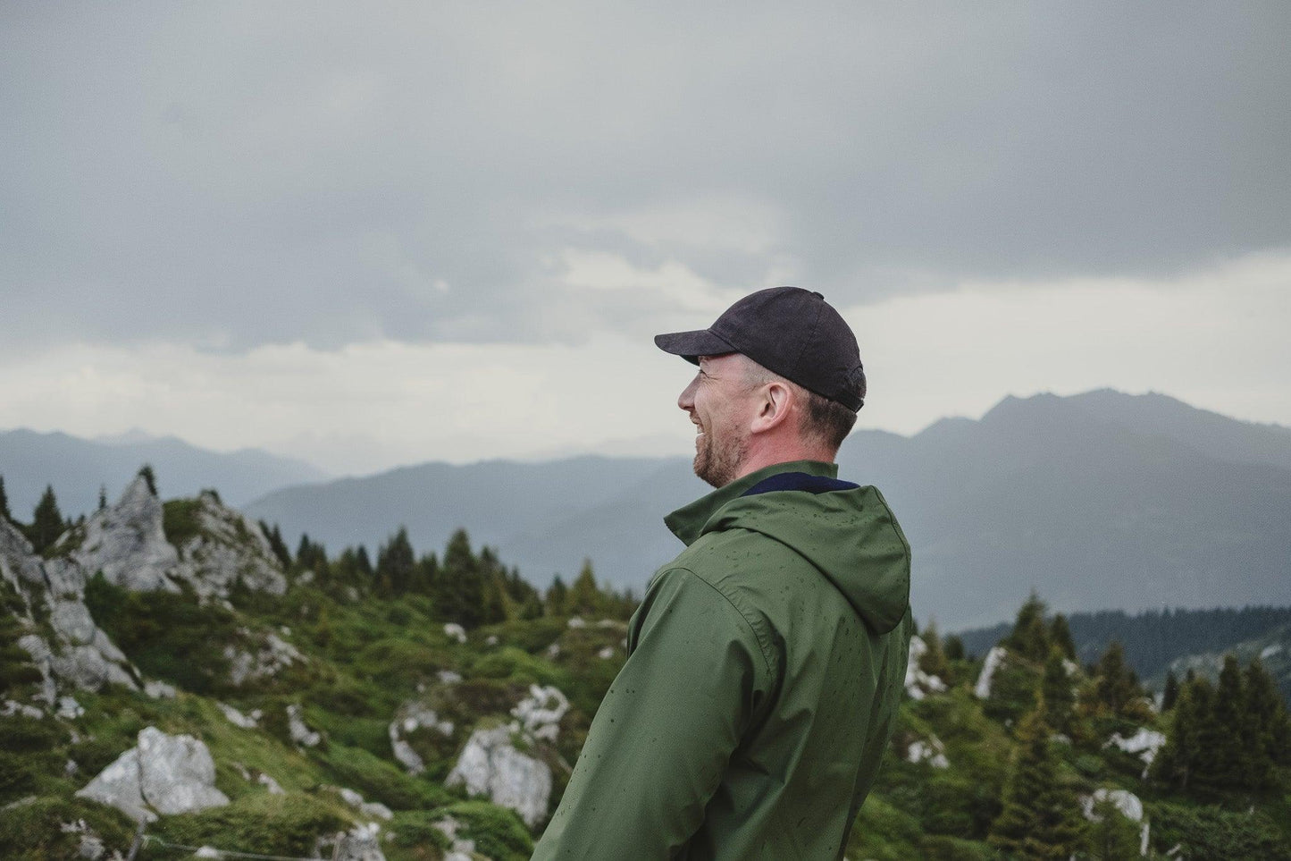 Waterproof Coat with Wool Khaki