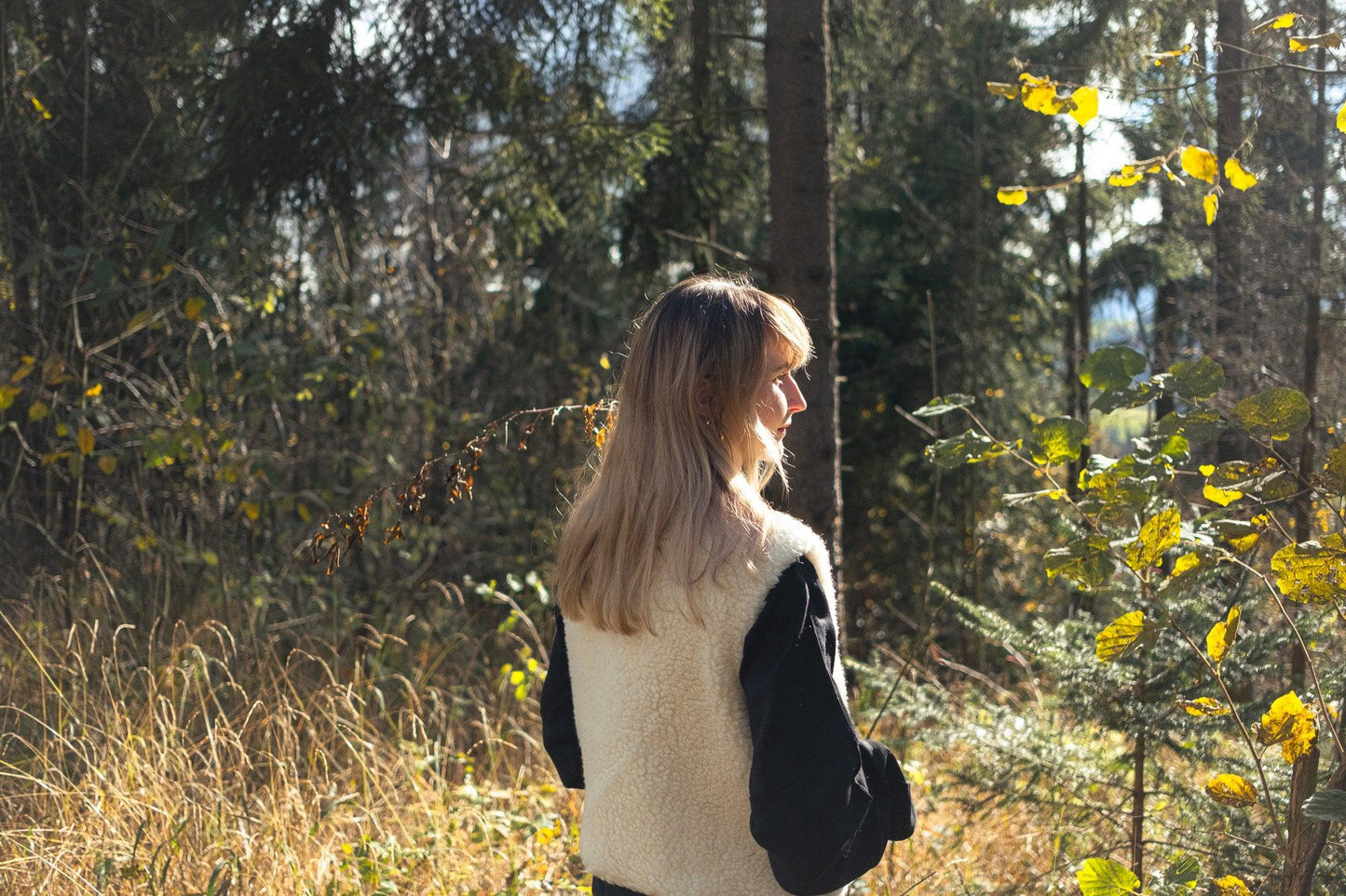 Woolen Woman's Vest - Beige