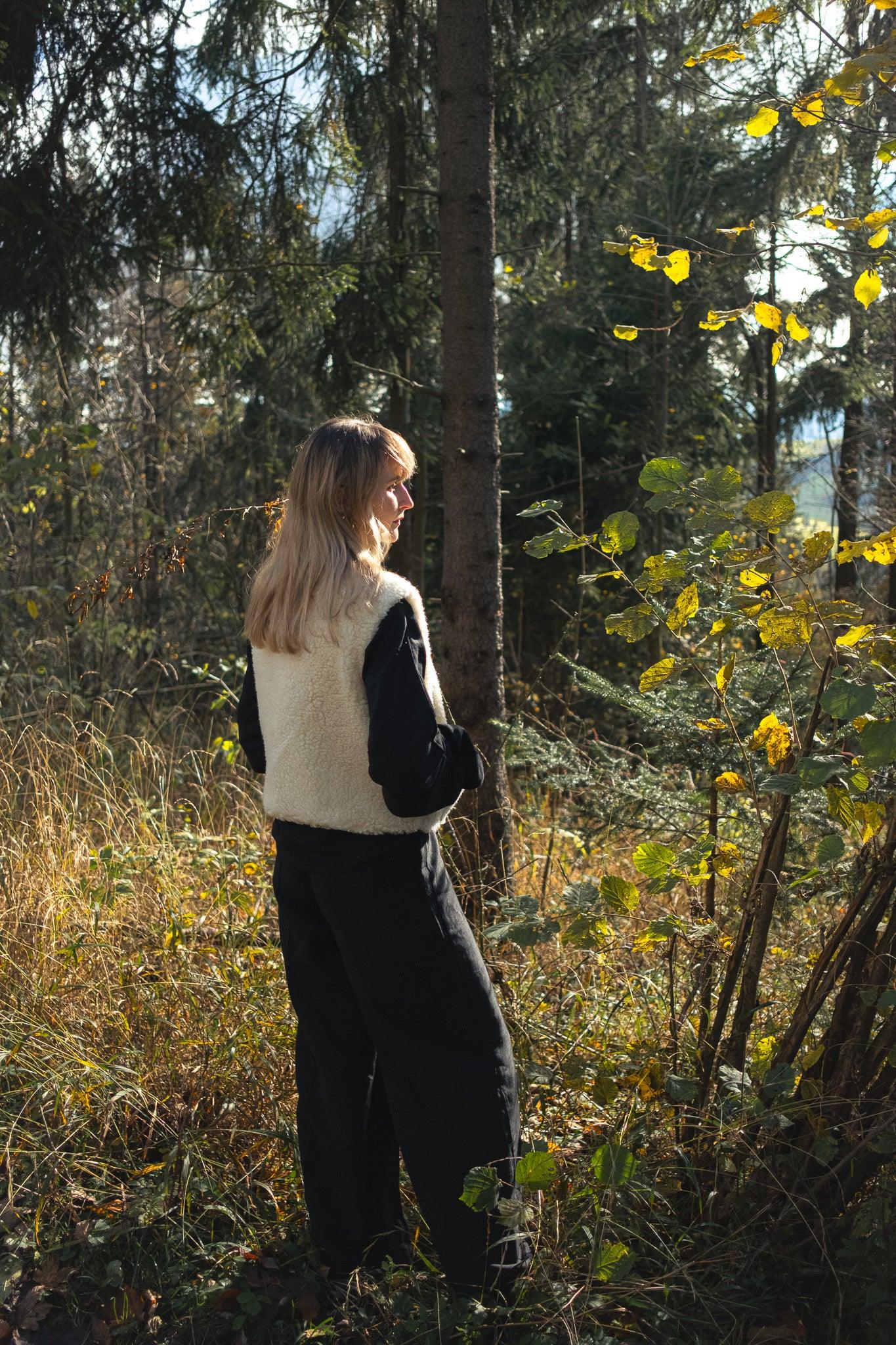 Woolen Woman's Vest - Beige