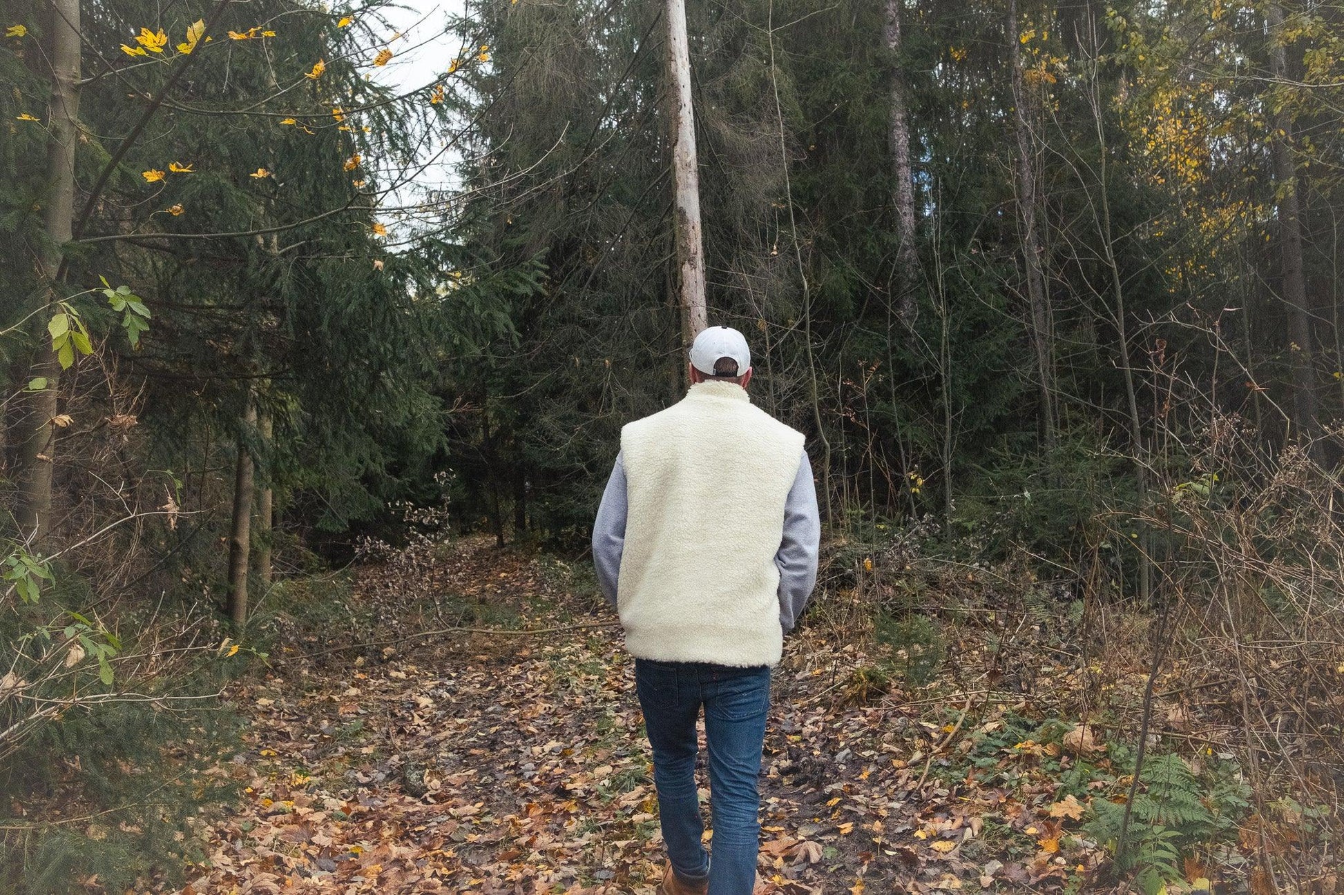 Woolen Unisex Vest White