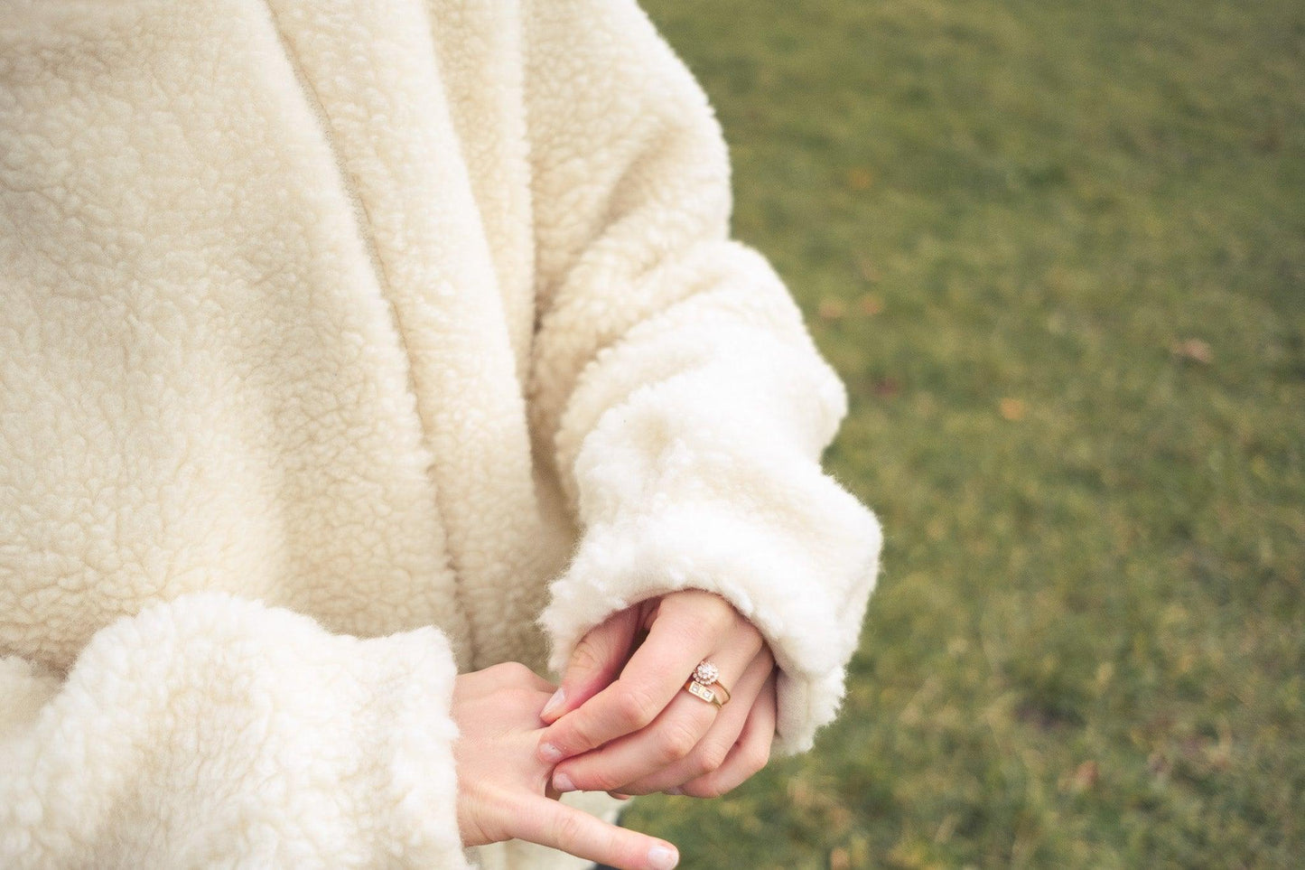 Woolen Woman's Jacket White