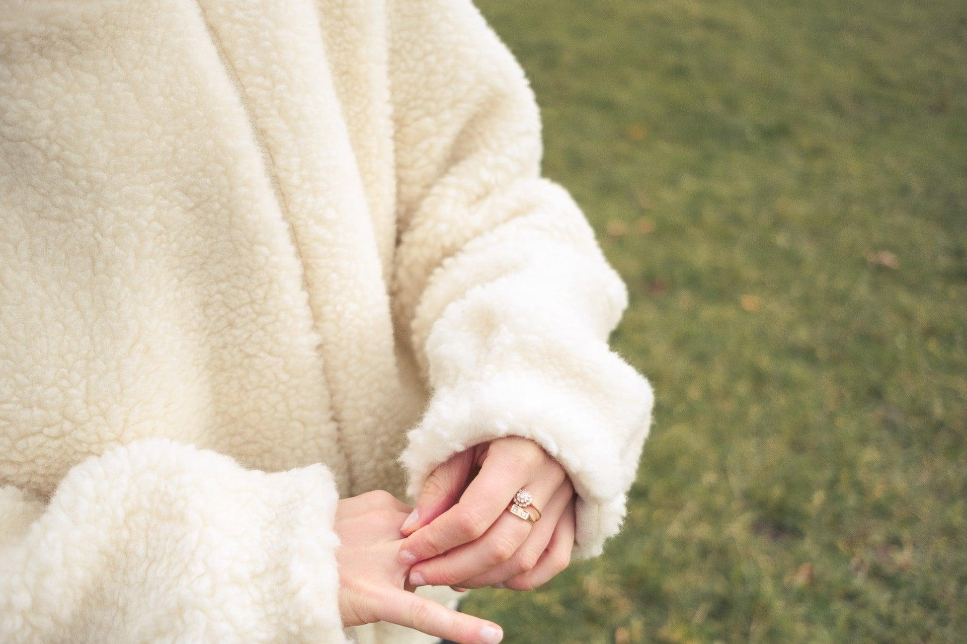 Woolen Woman's Jacket White