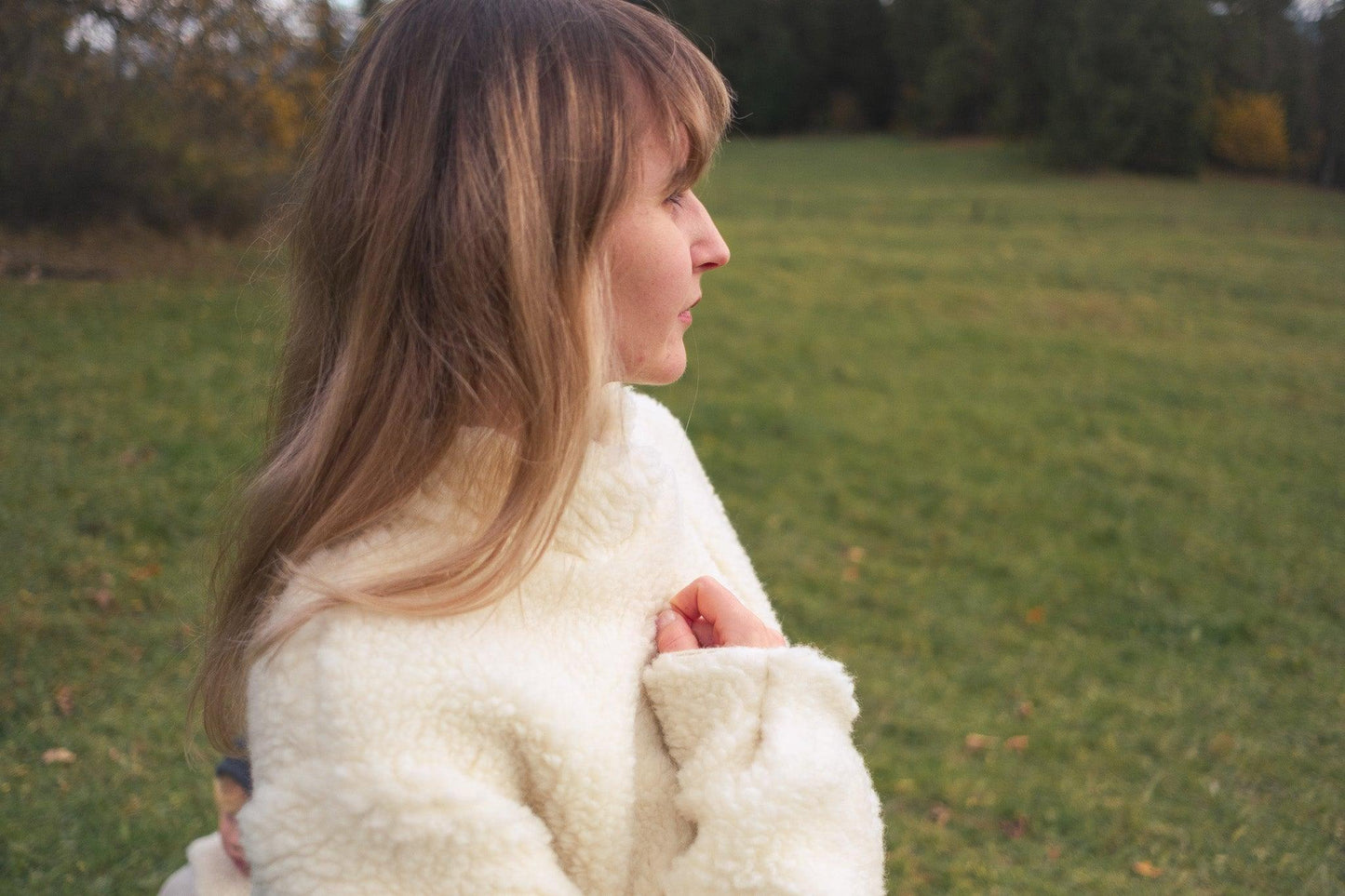 Woolen Woman's Jacket White