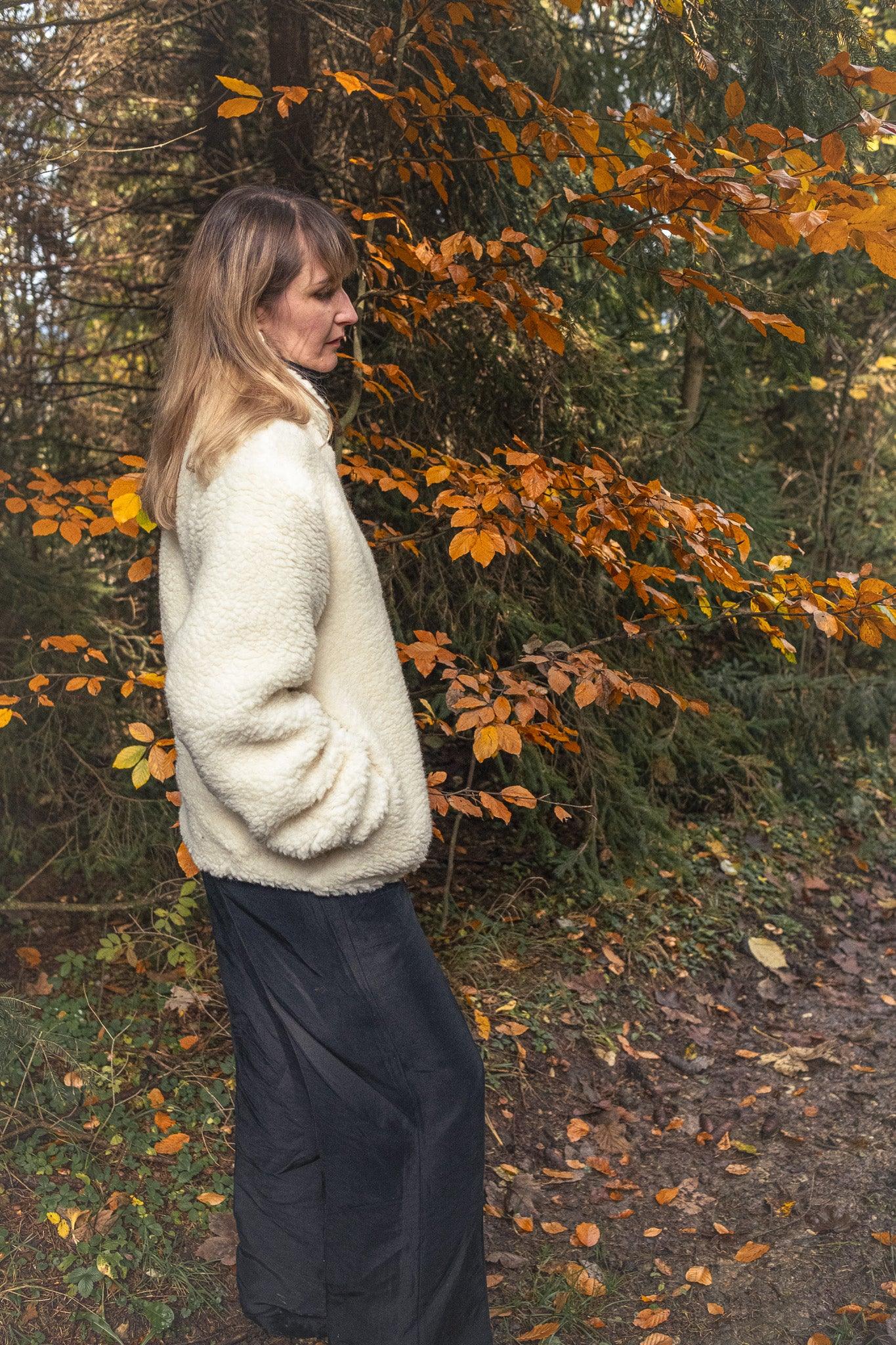 Woolen Woman's Jacket White