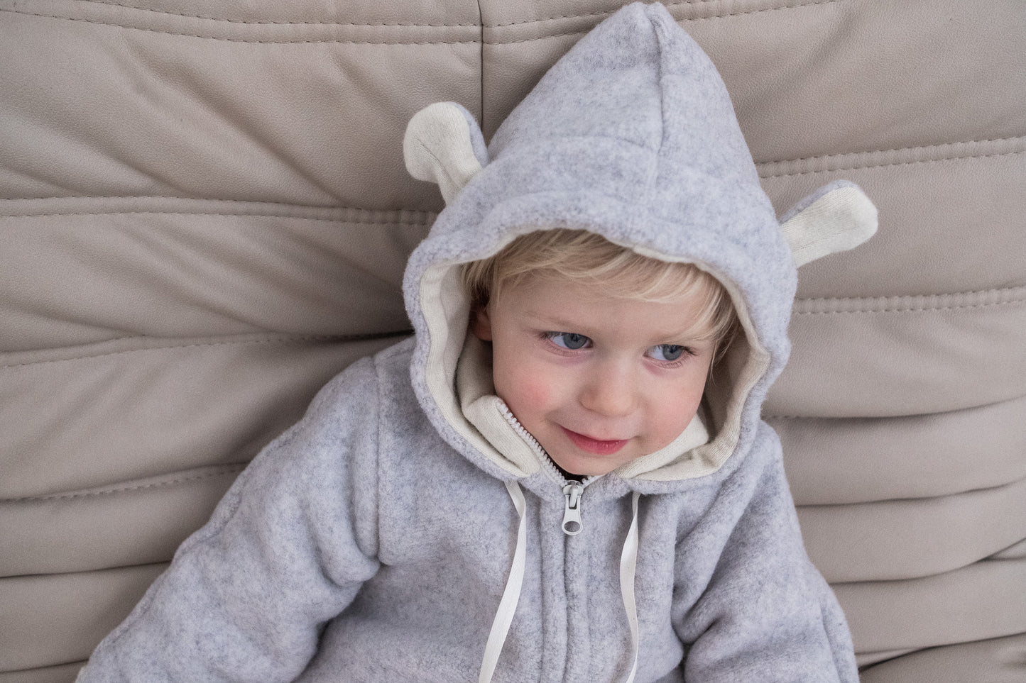 Baby/Kid Virgin Wool Overall Grey