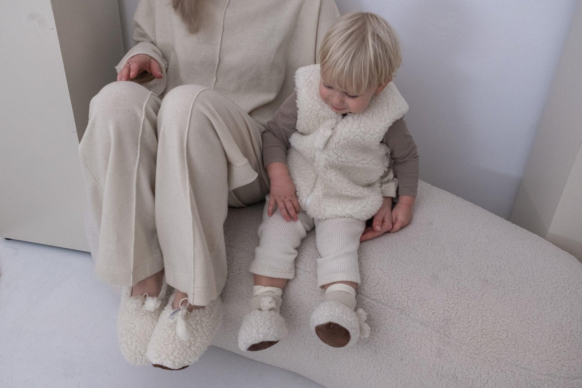White Baby/Kid Natural Woolen Boots - MellowConceptStore