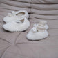 Adult Natural Wool Slippers White