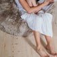 Natural Sheepskin Beanbag - Greige - MellowConceptStore