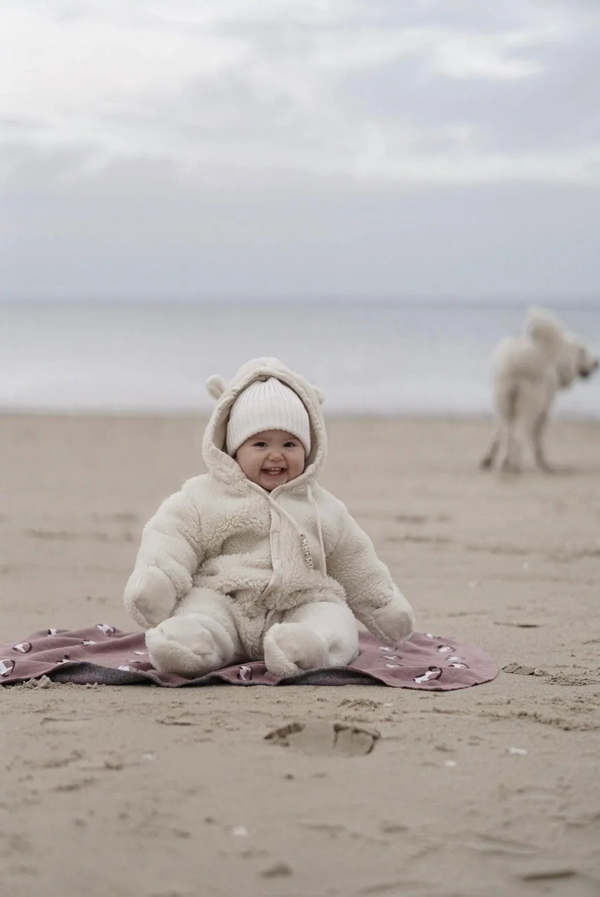 Baby/Kid Virgin Wool Overall - White - MellowConceptStore